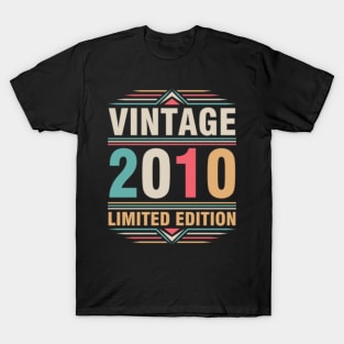 Vintage 2010 Ltd Edition Happy Birthday 12 Years Old Me You T-Shirt